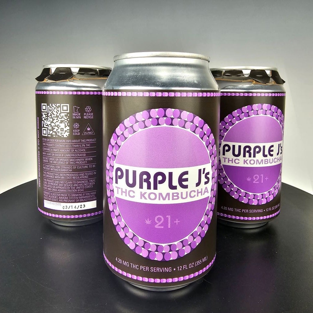 Purple J's Kombucha 4.20mg THC Legacy Edibles